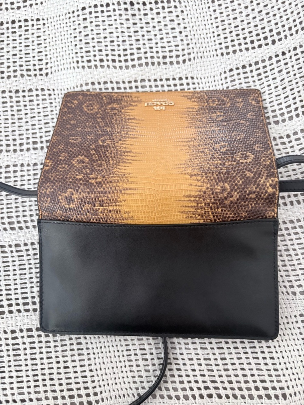 Coach Hayden Foldover Lizard Embossed
Crossbody Clutch - Picture 8 of 16